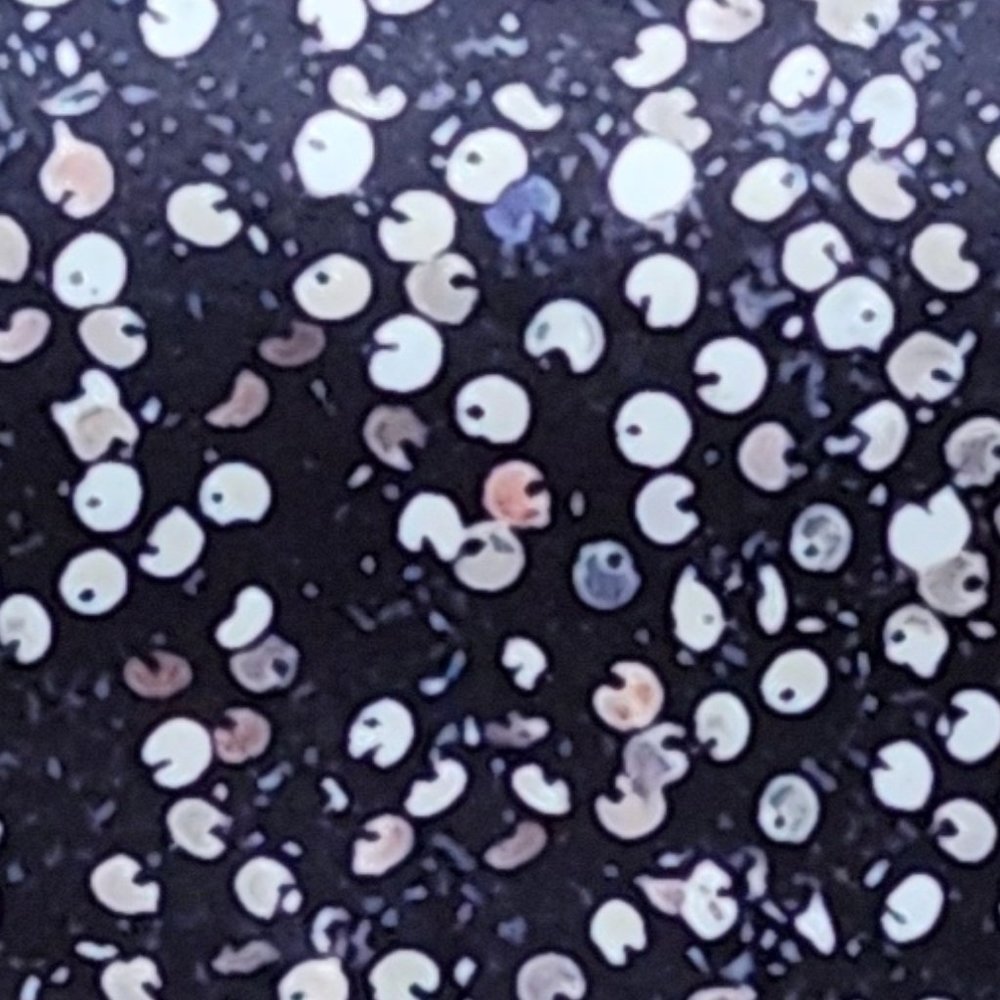 Crop Halter Top Black Sequin Print Backless - Medium - NEW - Picture 4 of 5